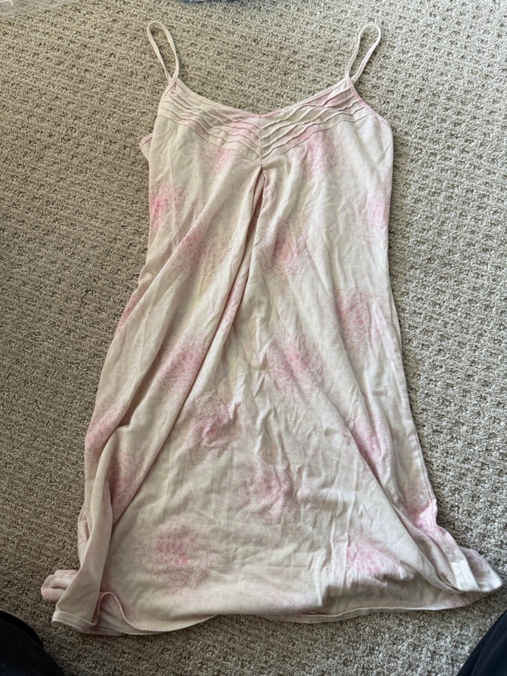 Light Pink Floral Slip Dress
